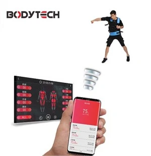 Draadloze professionele elektrische spierstimulatie fitnesspak